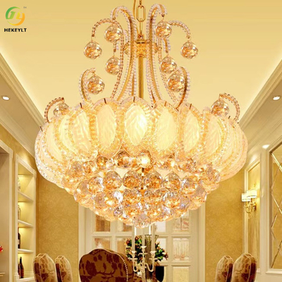 LEIDENE Gouden K9 Crystal Hanging Ceiling Light Modern om Crystal Chandeliers